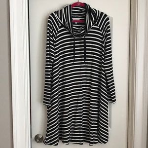 Lou & Grey Draw String Turtle Neck Dress